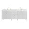 James Martin Vanities 72'' Double Vanity, Bright White w/ 3 CM White Zeus Quartz Top 485-V72-BW-3WZ - alternate 1